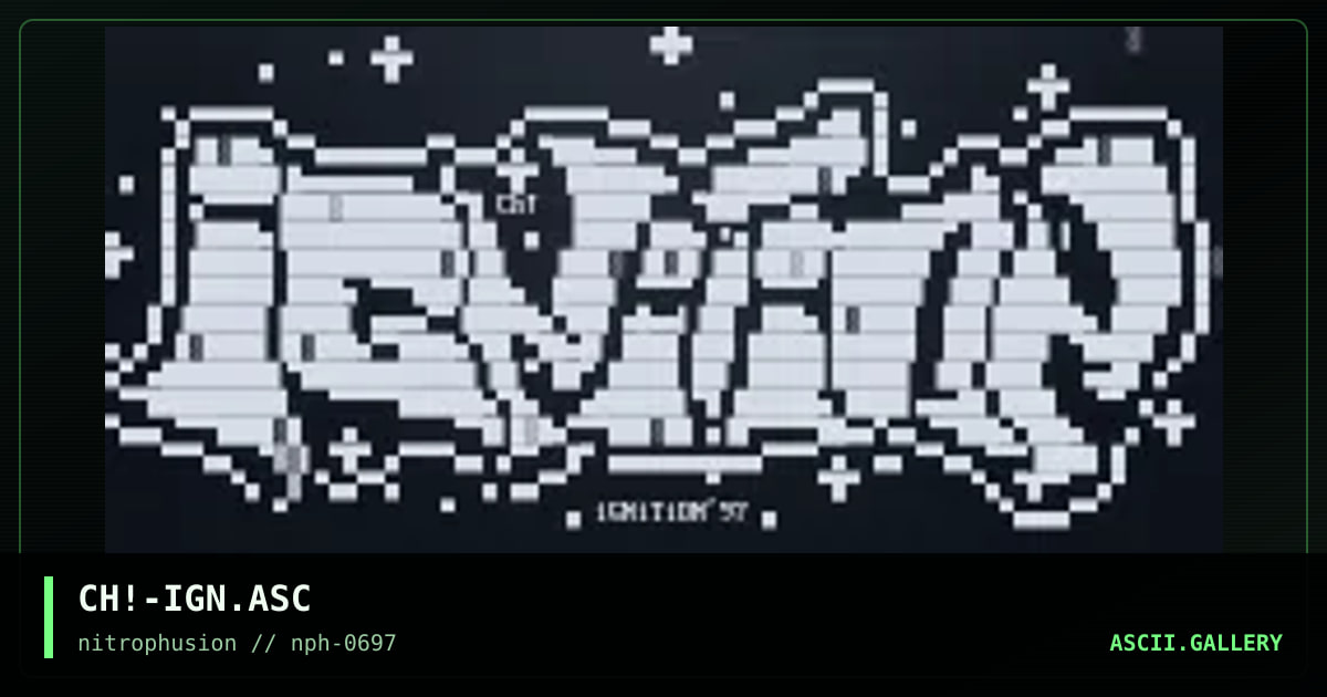 iGnItiOn'97 LoGO!!, by chaotic, 1997
