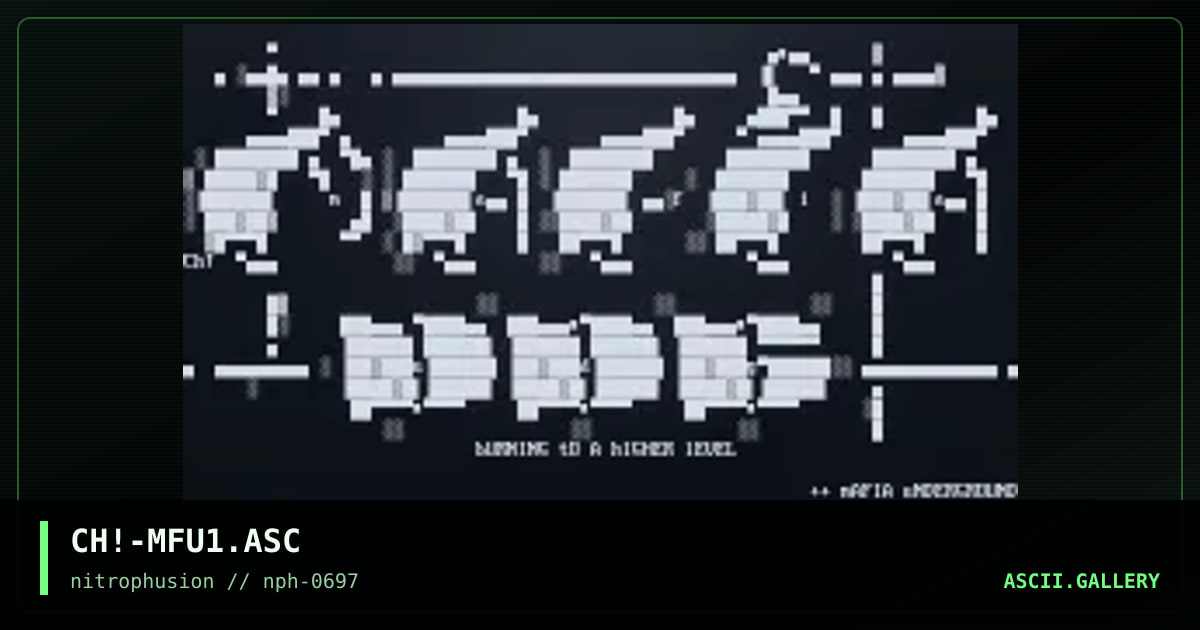 MaFiA uNdErGrOuNd LoGO, by chaotic, 1997