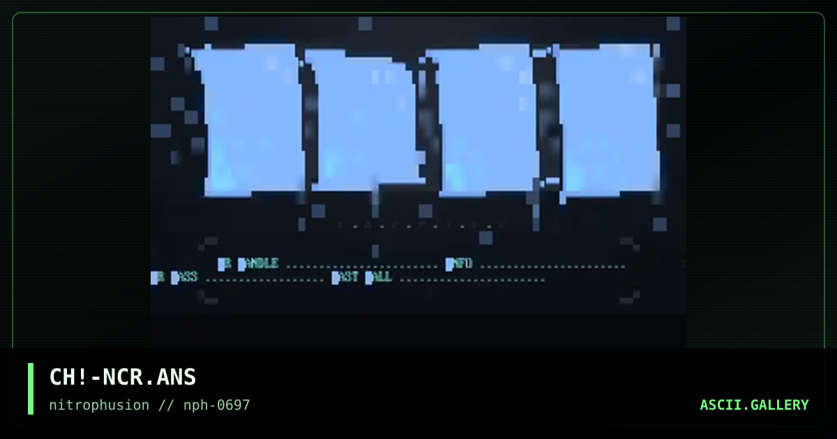 No CaRrIeR mEnU aNsI!, by chaotic, 1997