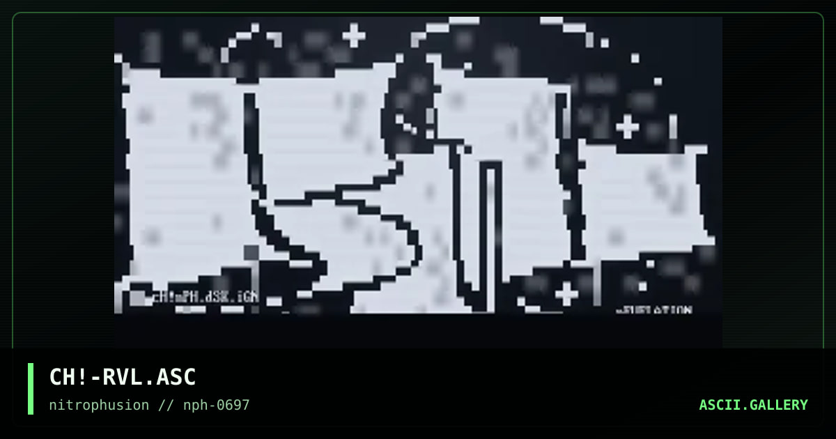 ReVeLAtiOn AsCiI!, by chaotic, 1997