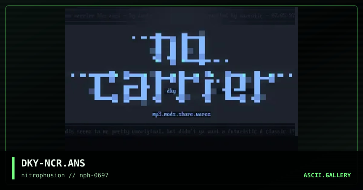.:(no carrier bbs logo):., by darky, 1997