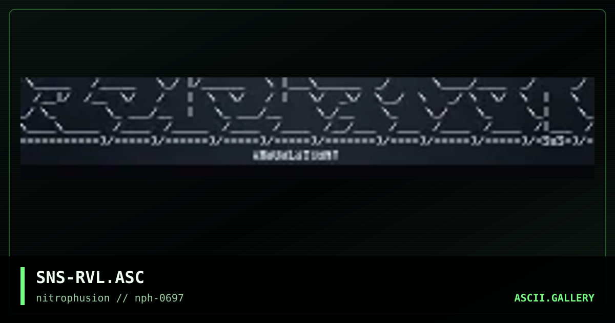 _rEVELATiOn lOGo_, by senser, 1997