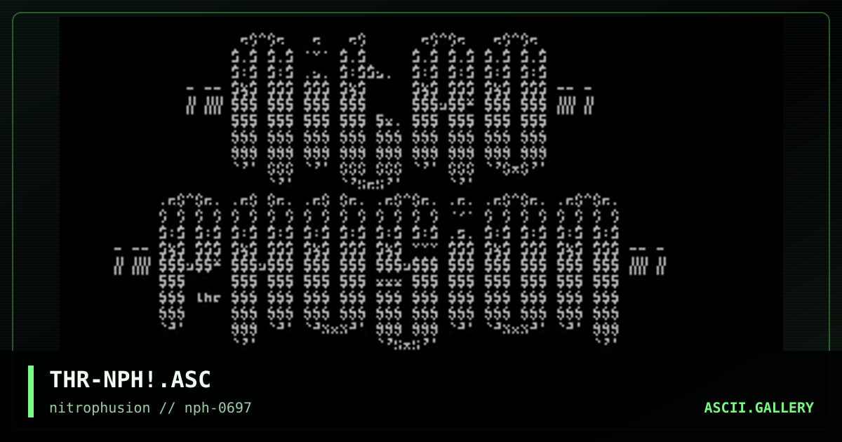 NiTRoPHuSioN NeW SKooL aSCii, by thorin, 1997