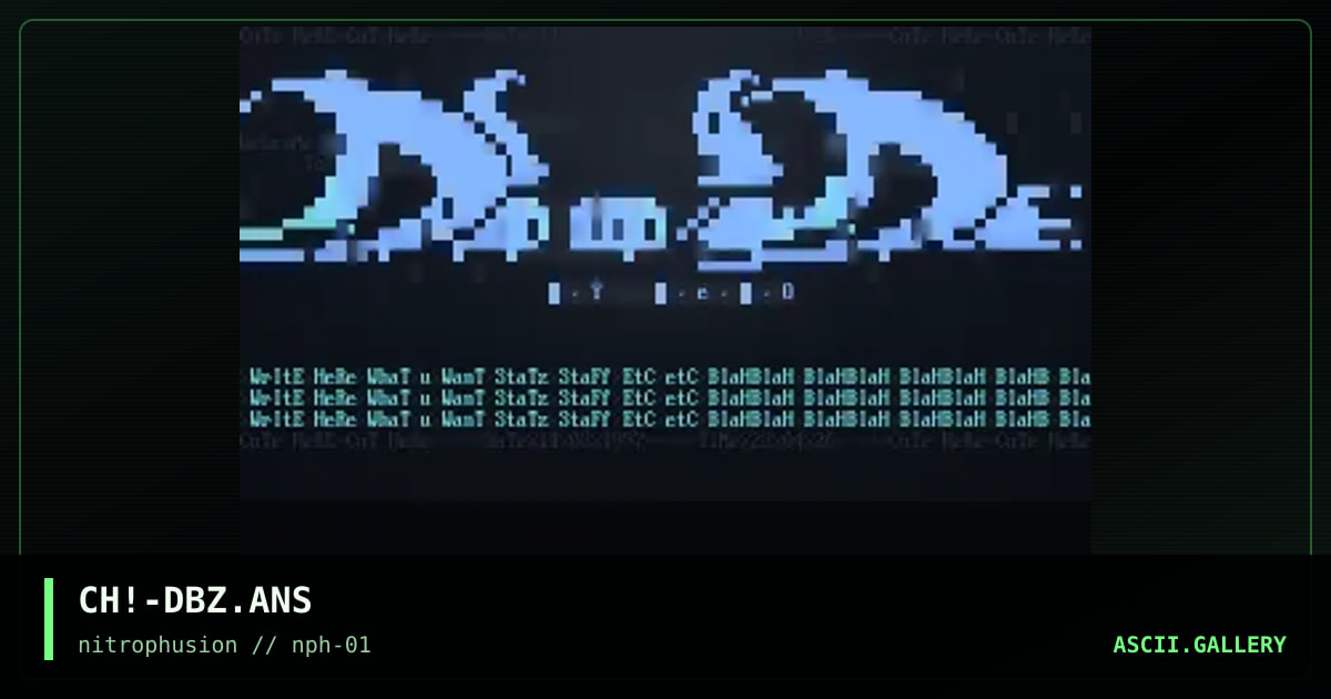 DiVidE By ZerO AnSi!, by chaotic, 1997