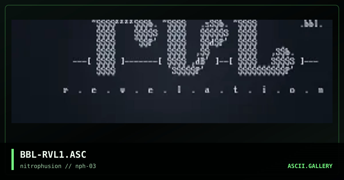ReVeLaTioN LoGo : aCt I, by babyloon, 1997