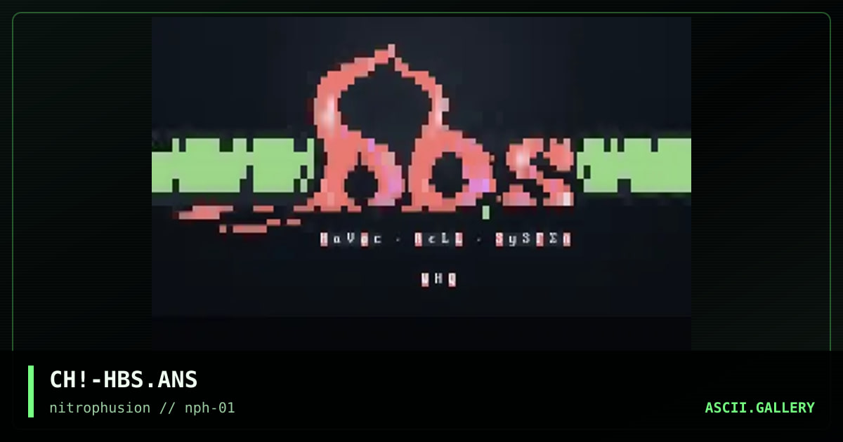 HavOc BeLL SyStEm AnSi!, by chaotic, 1997