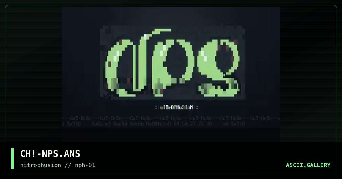 NitRoPhUsIoN AnSi!, by chaotic, 1997