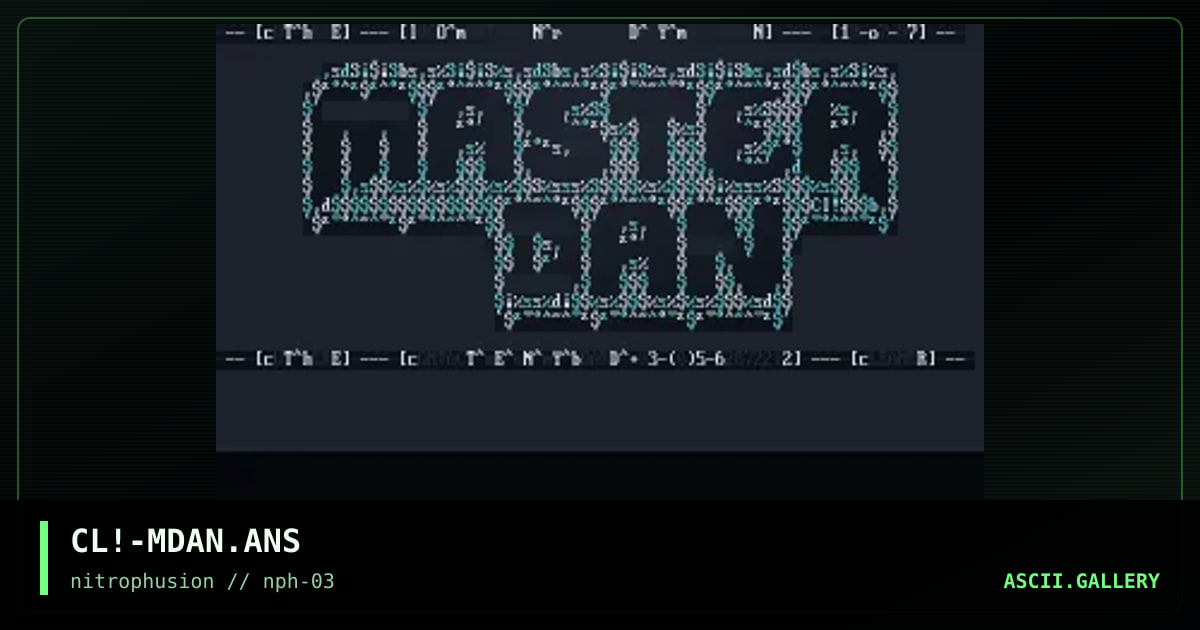 MaSTeR DaN LoGo, by cleaner, 1997