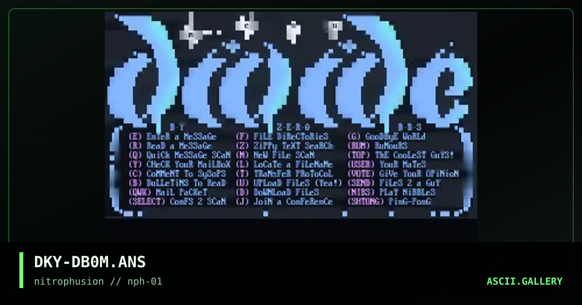.:[dIVIDE^bY^zERO^mENU]:., by darky, 1997