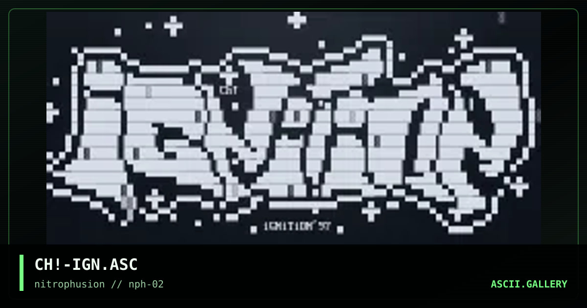 iGnItiOn'97 LoGO!!, by chaotic, 1997