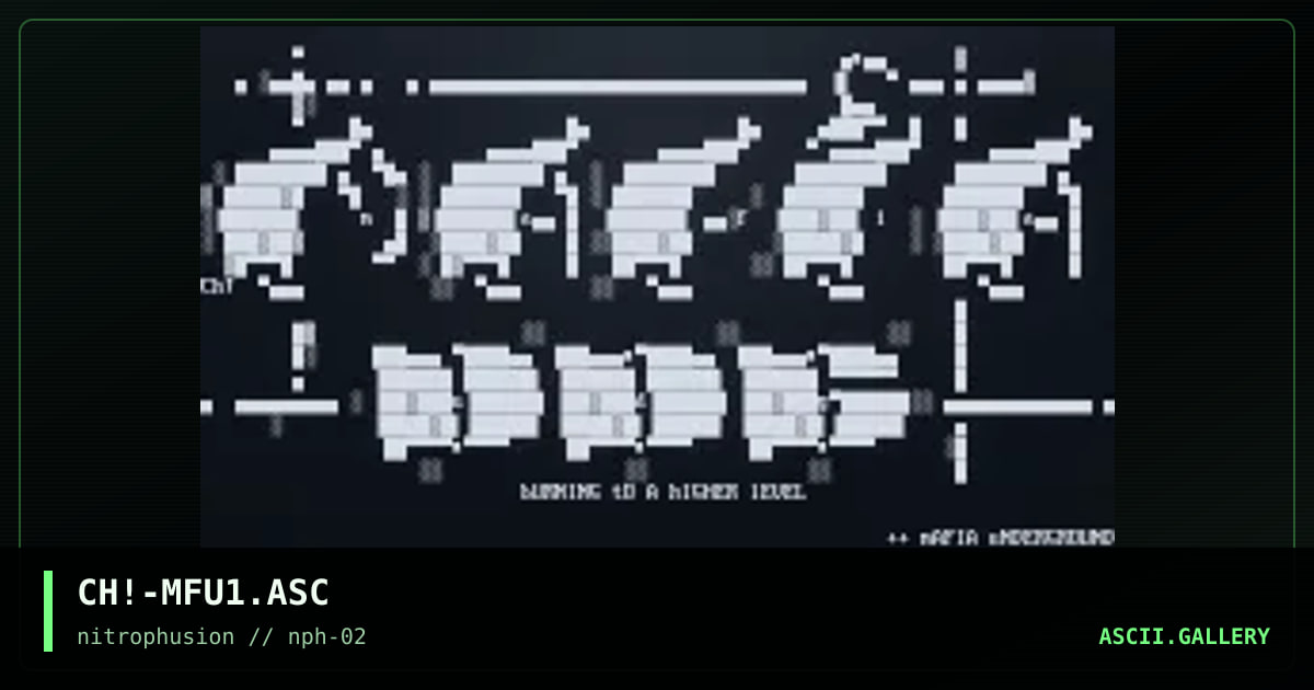 MaFiA uNdErGrOuNd LoGO, by chaotic, 1997