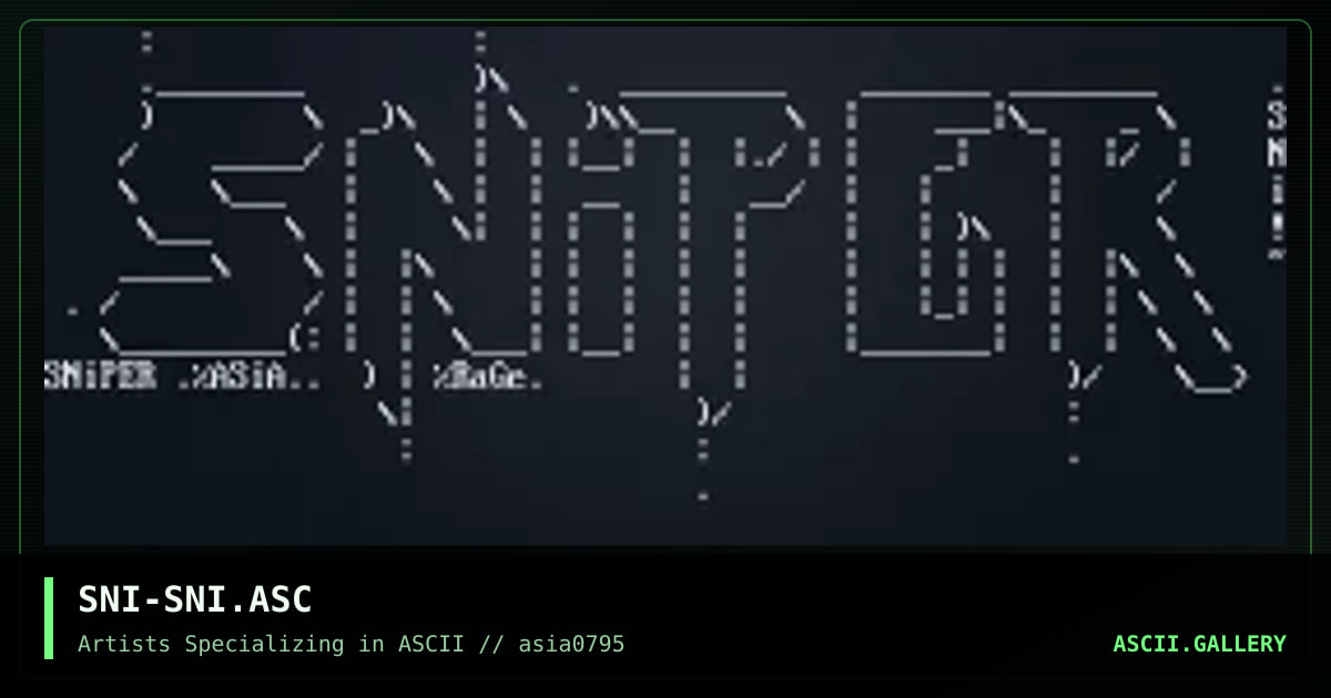 SNI-SNI.ASC, by sniper, 1995
