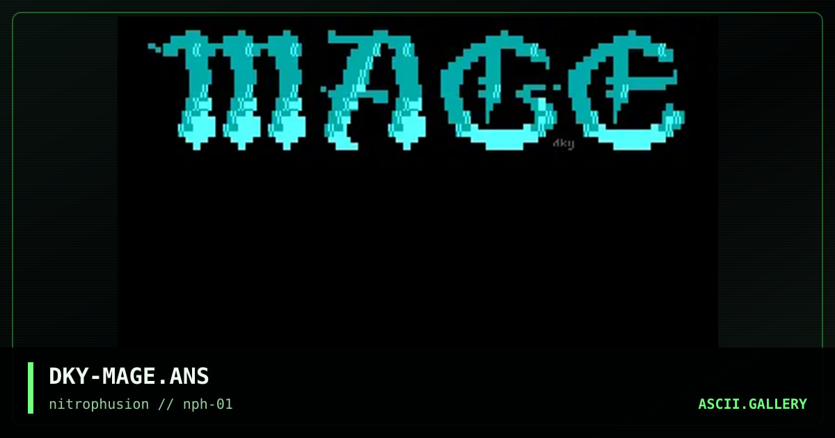 .:[mAGE^bBS^lOGO]:., by darky, 1997