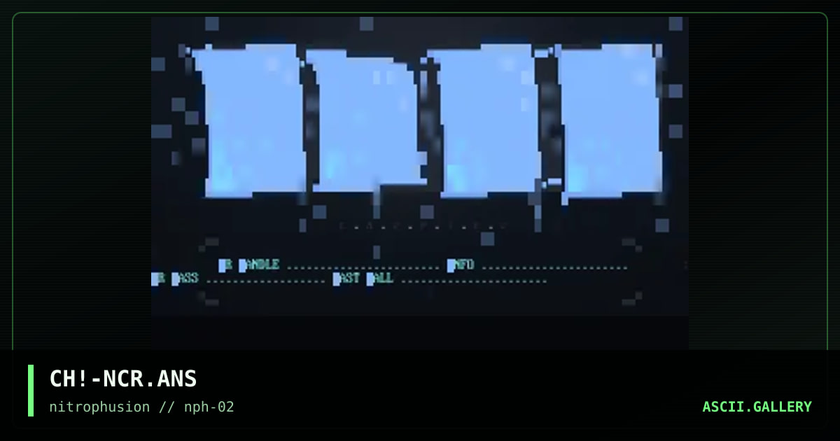 No CaRrIeR mEnU aNsI!, by chaotic, 1997
