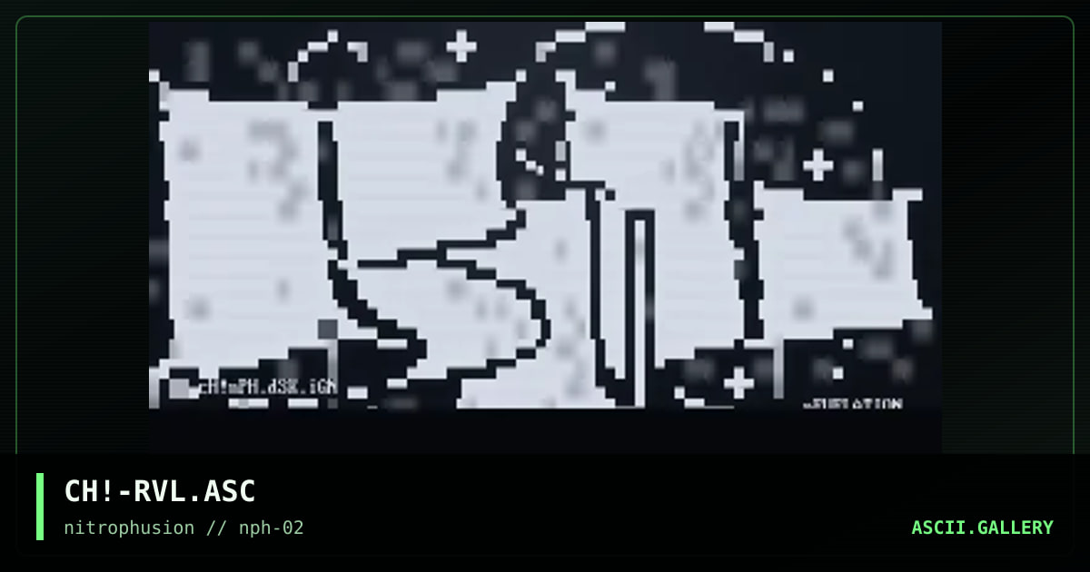 ReVeLAtiOn AsCiI!, by chaotic, 1997