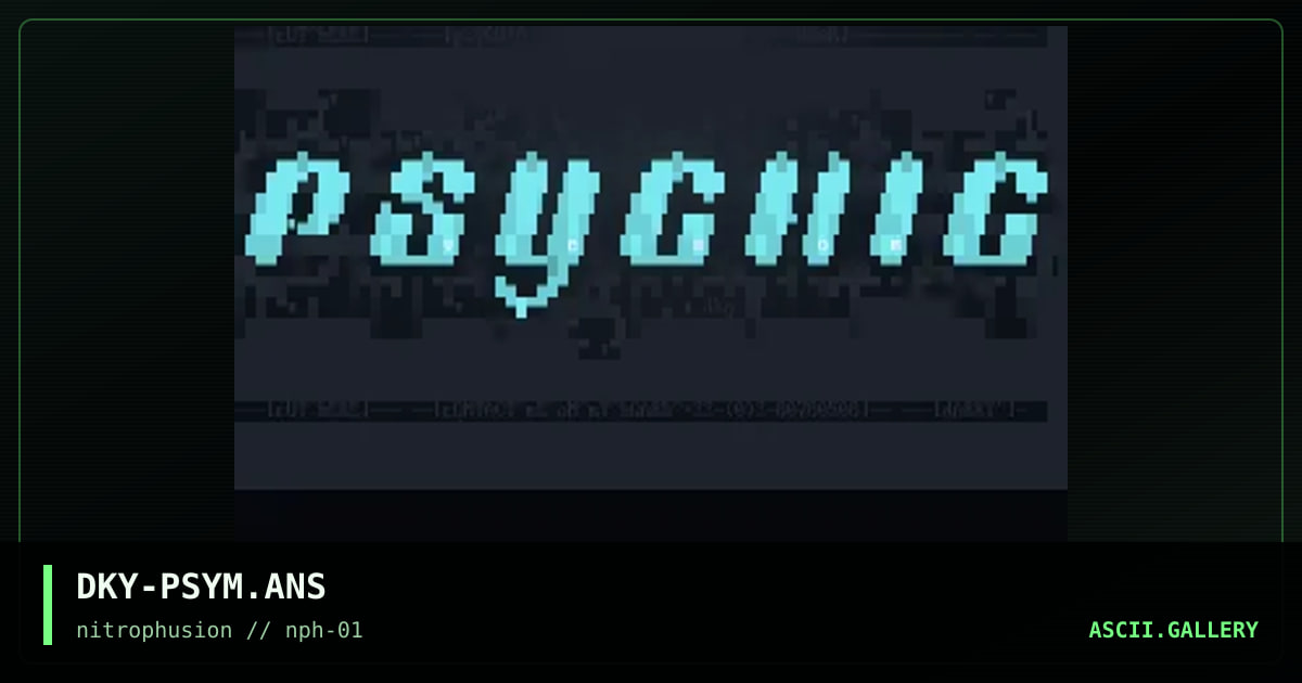 .:[pSYCHIC^vENOM^lOGO]:., by darky, 1997