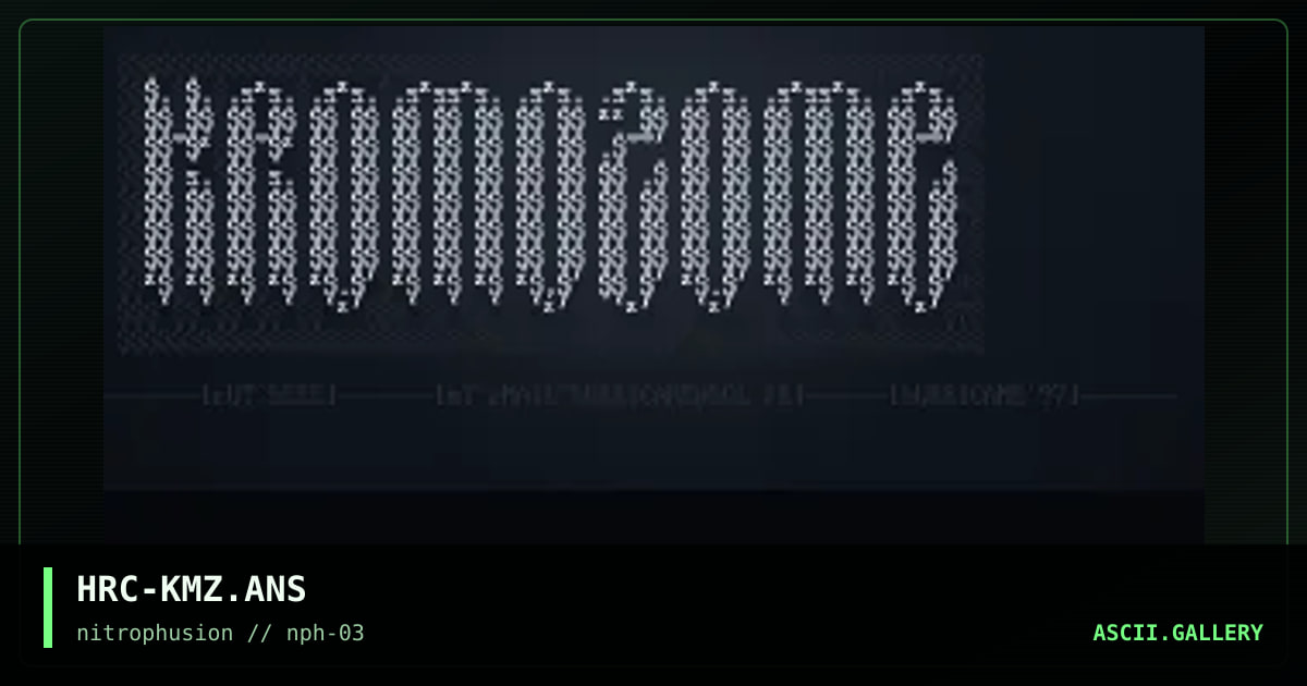.s$ kMZ^lOGO^aNSI $s., by hurricane, 1997