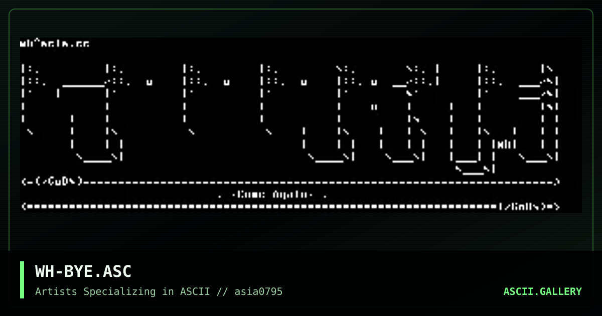 Logoff ascii for my board, by white death, 1995
