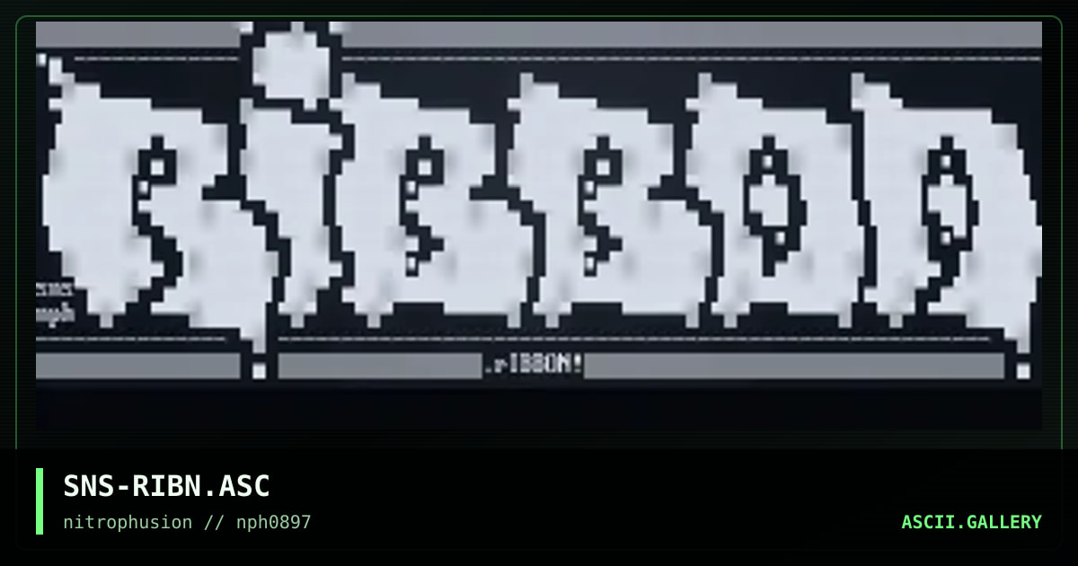 _rIBBOn lOGo_, by senser, 1997