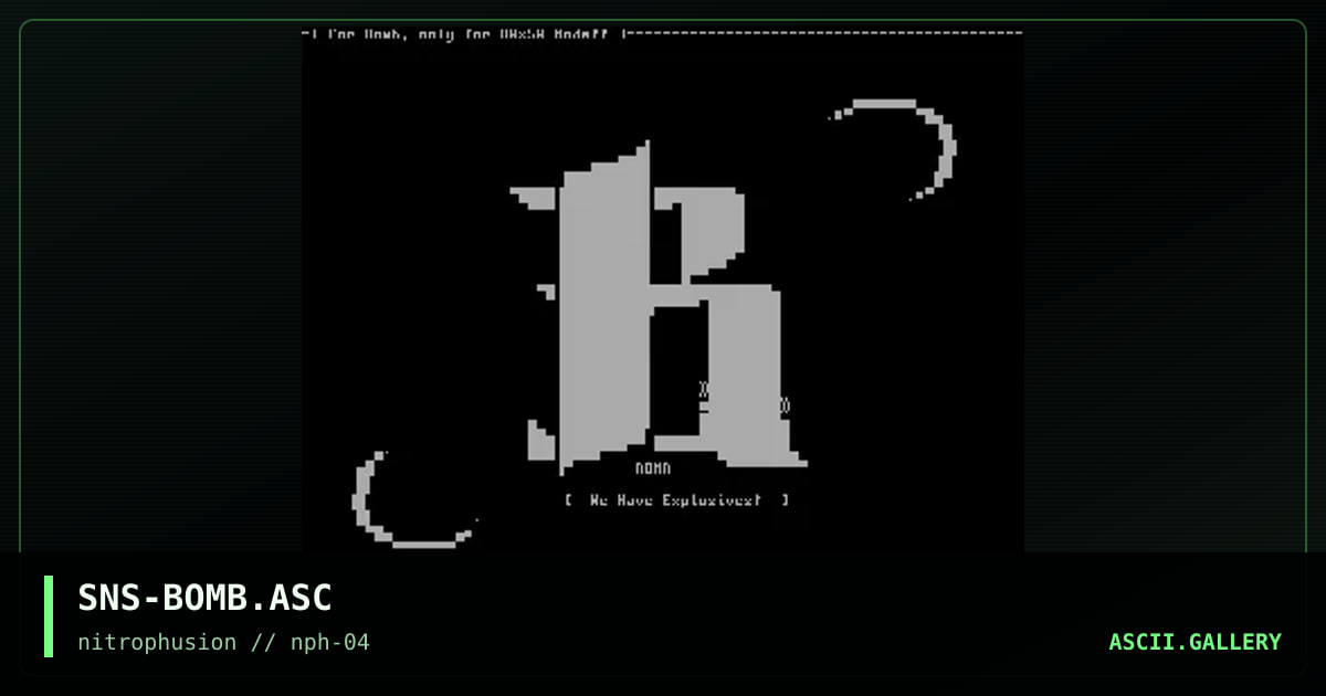 _bOMb_tHEy_hAVe_eXPLOSIVEs_!_, by senser, 1997