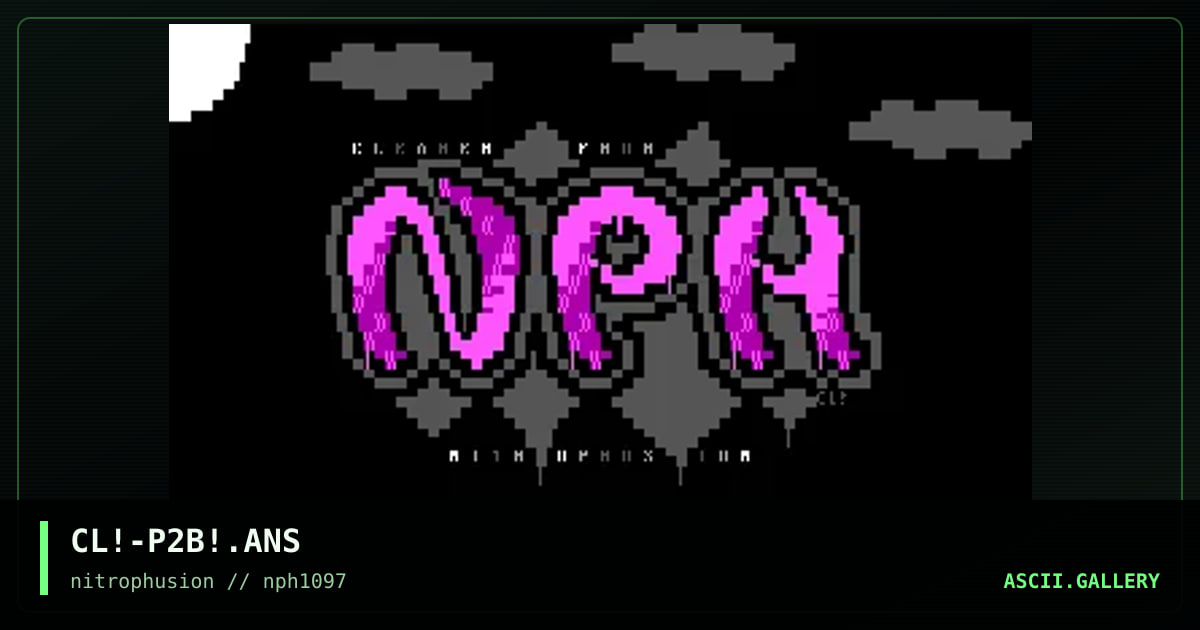 eNTRy FoR THe P2B5 aNSi CoMPo, by cleaner, 1997