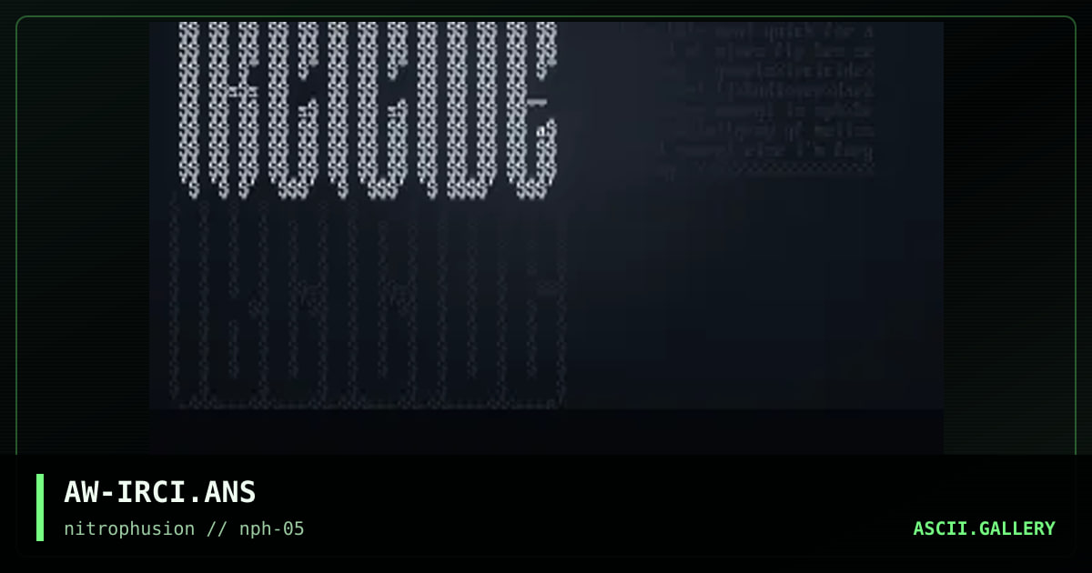ircicide ftp ascii, by arawn, 1998