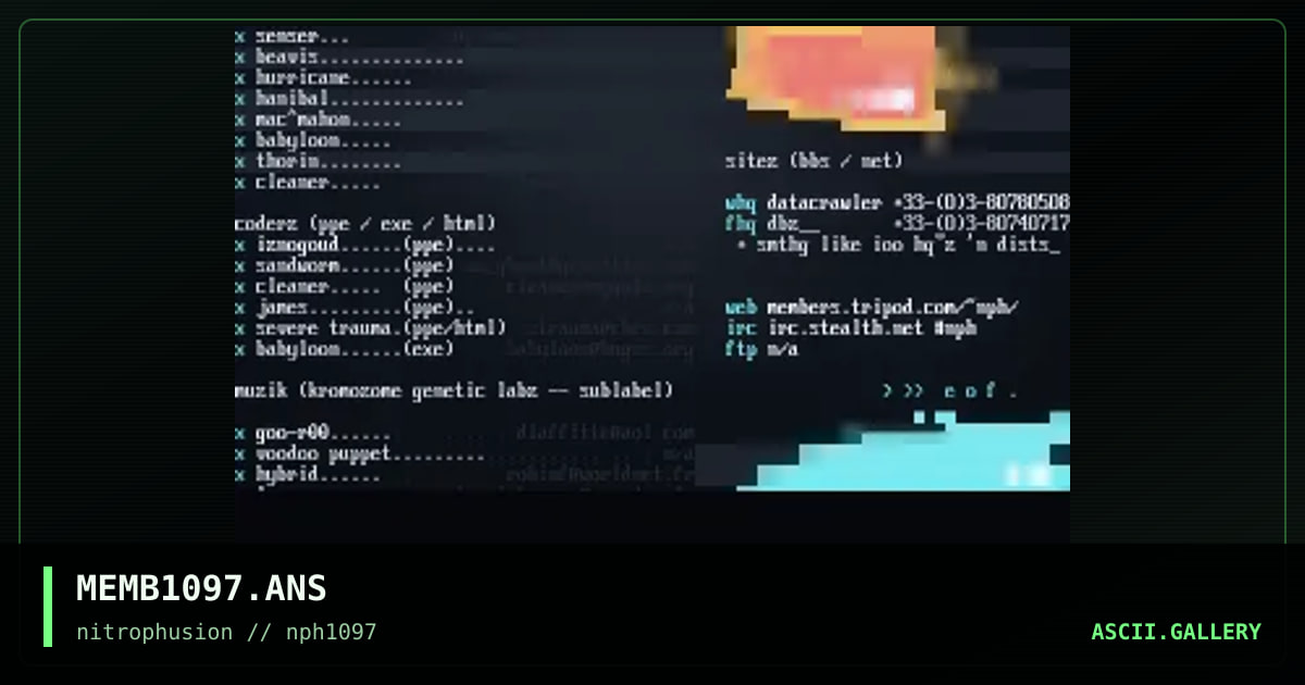 - --( nph pack four impho file)-- -, by darky, 1997