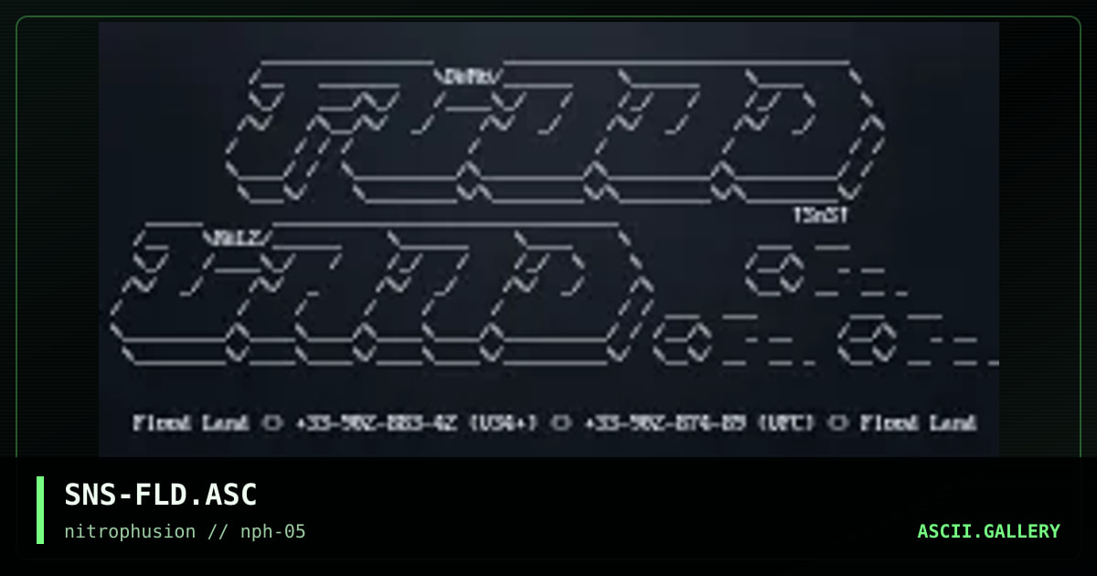 ASC "Flood Land" BBS, by senser, 1998