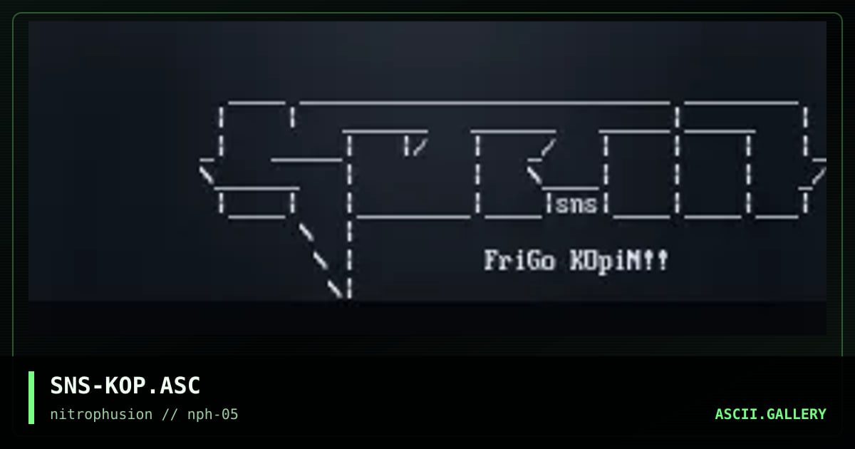 _fRIGo_kOPIn_SAT5_5_mINUTEz_lOGo_, by senser, 1998