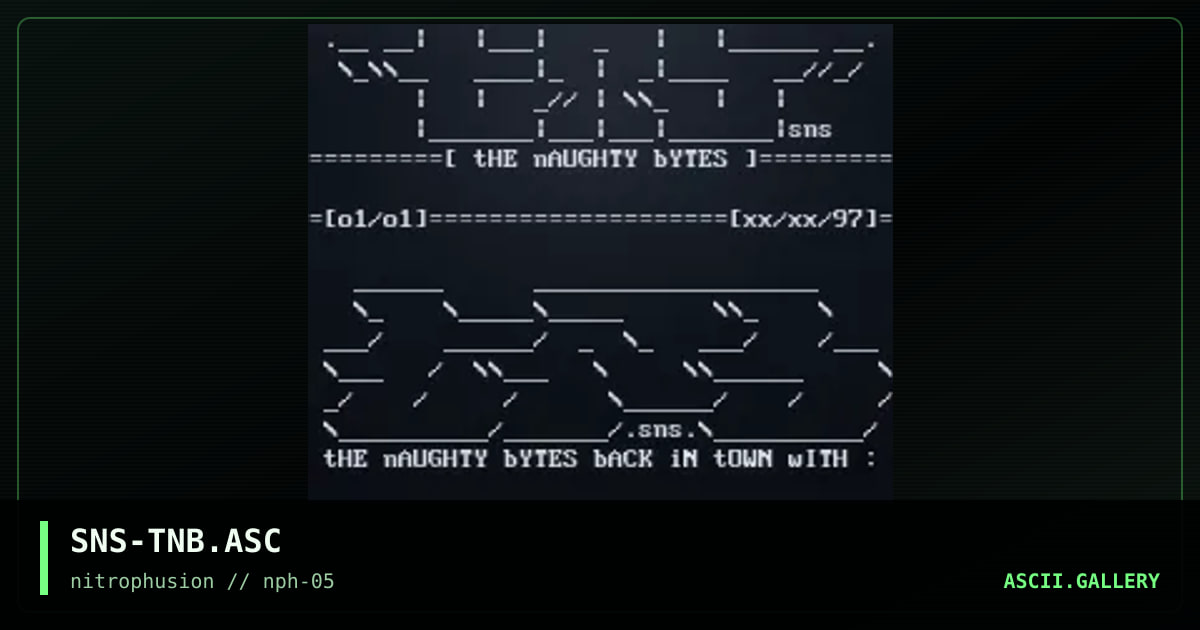 DiZ "The Naughty Bytes", by senser, 1998