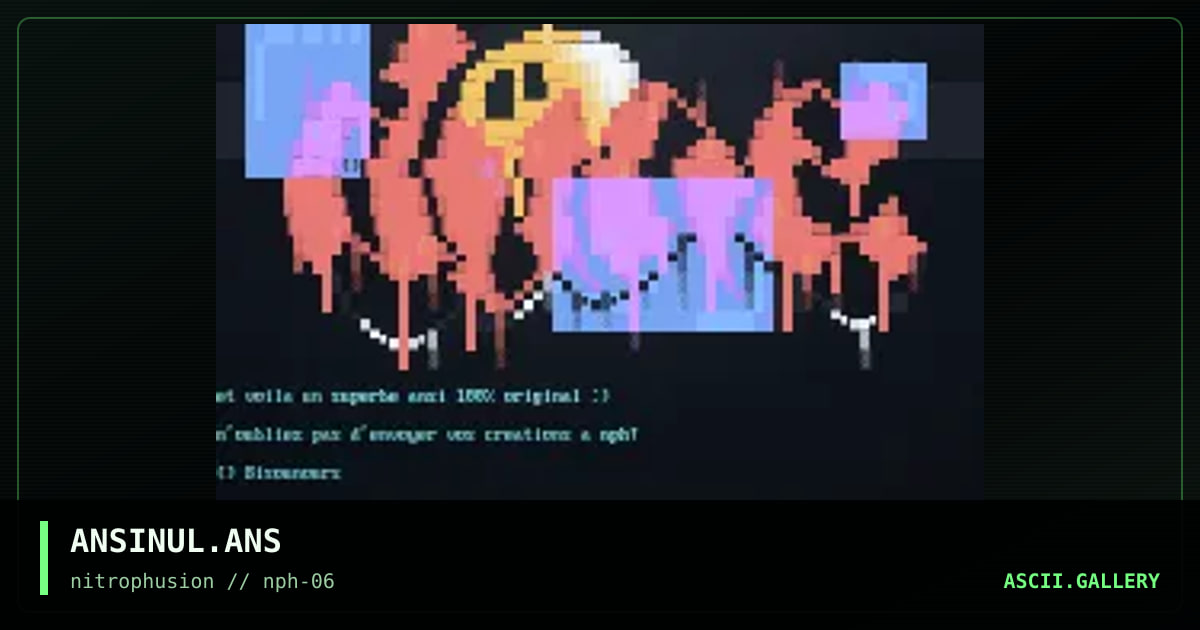 Ansi Tutorial, by bisounours, 1998