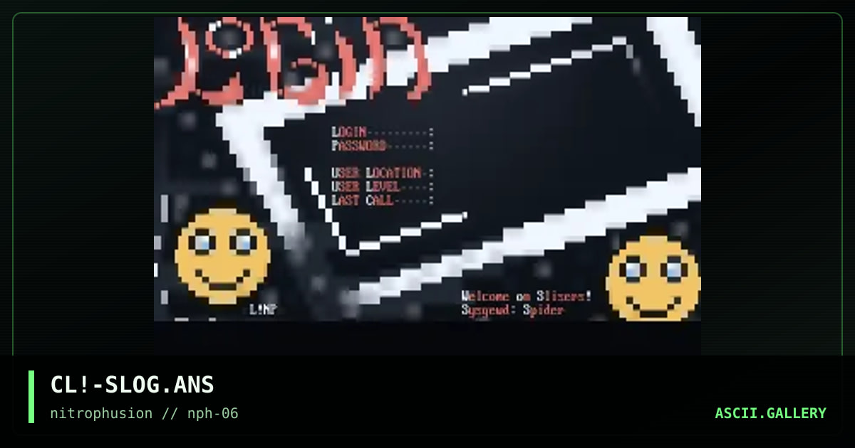 sLISERs lOGIn, by cleaner, 1998