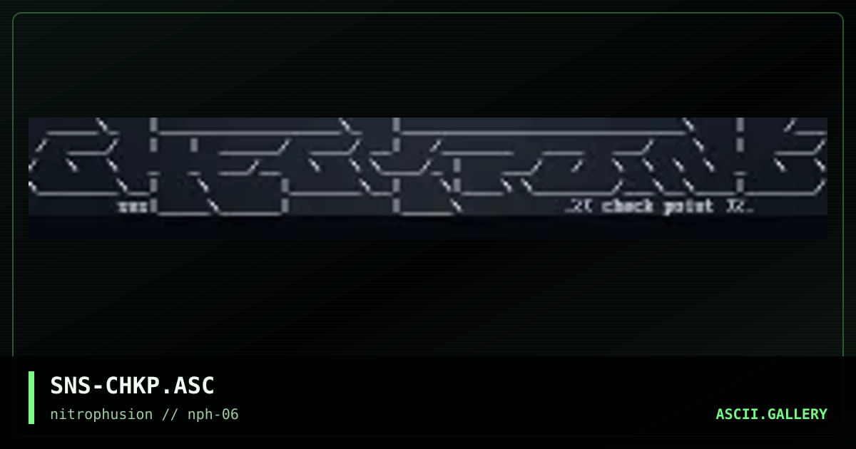 Checkpoint logo for ftp, by senser, 1998