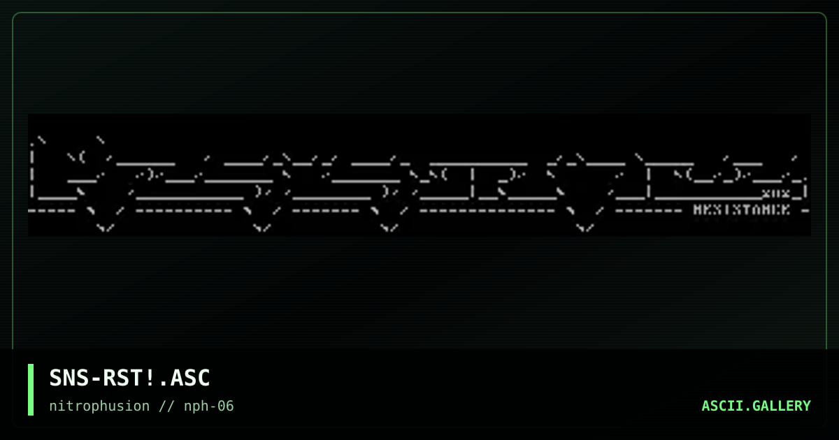 Resistance header, by senser, 1998