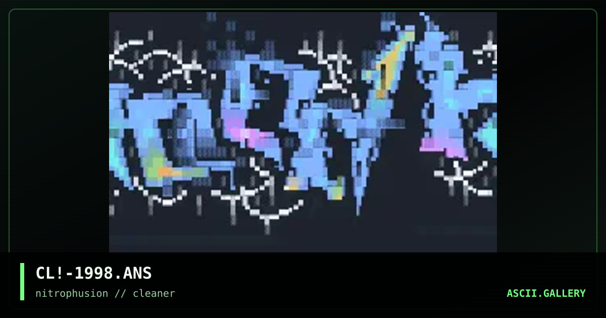 1998 Ansi Collection, by cleaner, 1999
