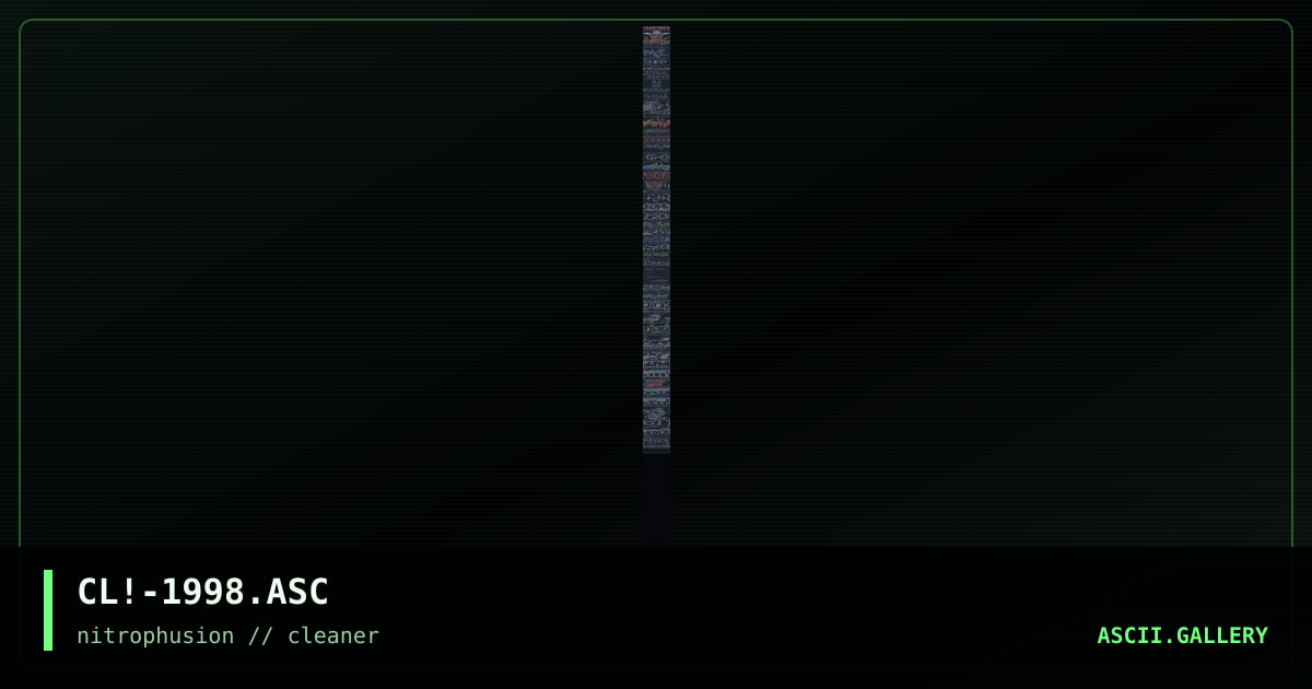 1998 Ascii Collection, by cleaner, 1999