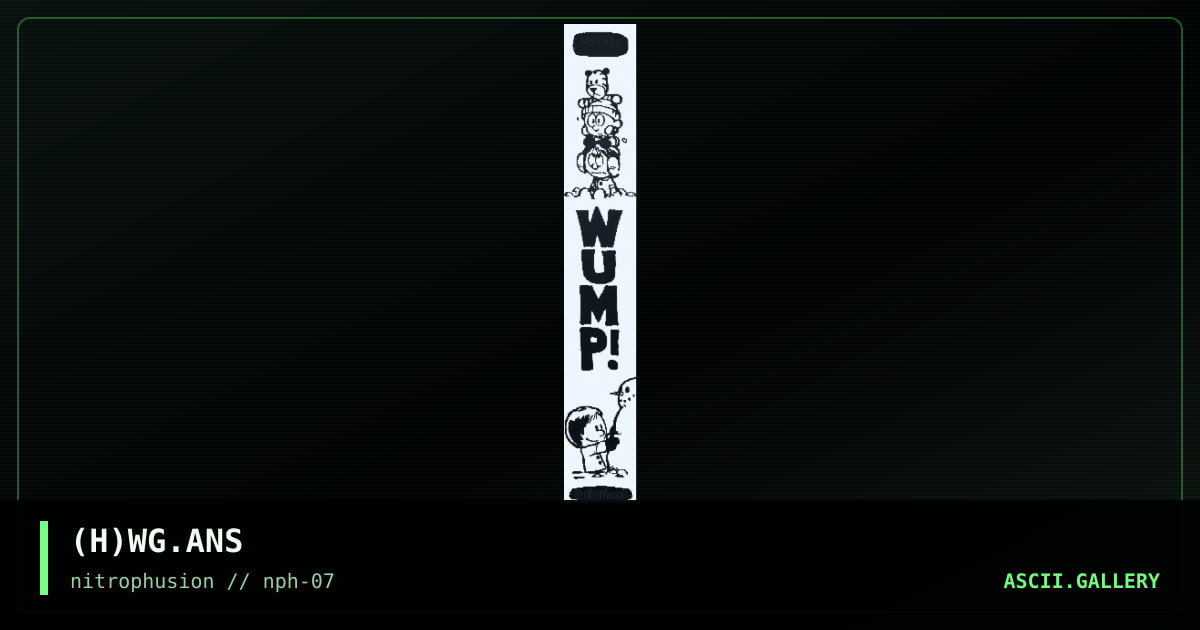 WUMP! winter gamez in B&W, by hermol, 1998