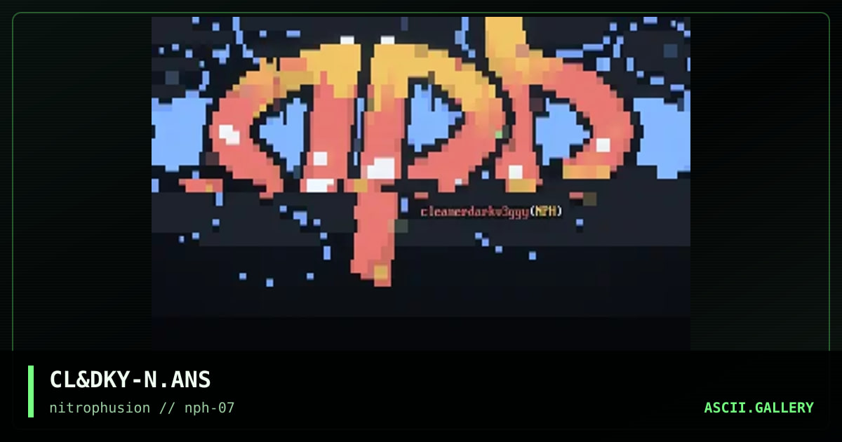 Nitrophusion, by cleaner, darky, 1998