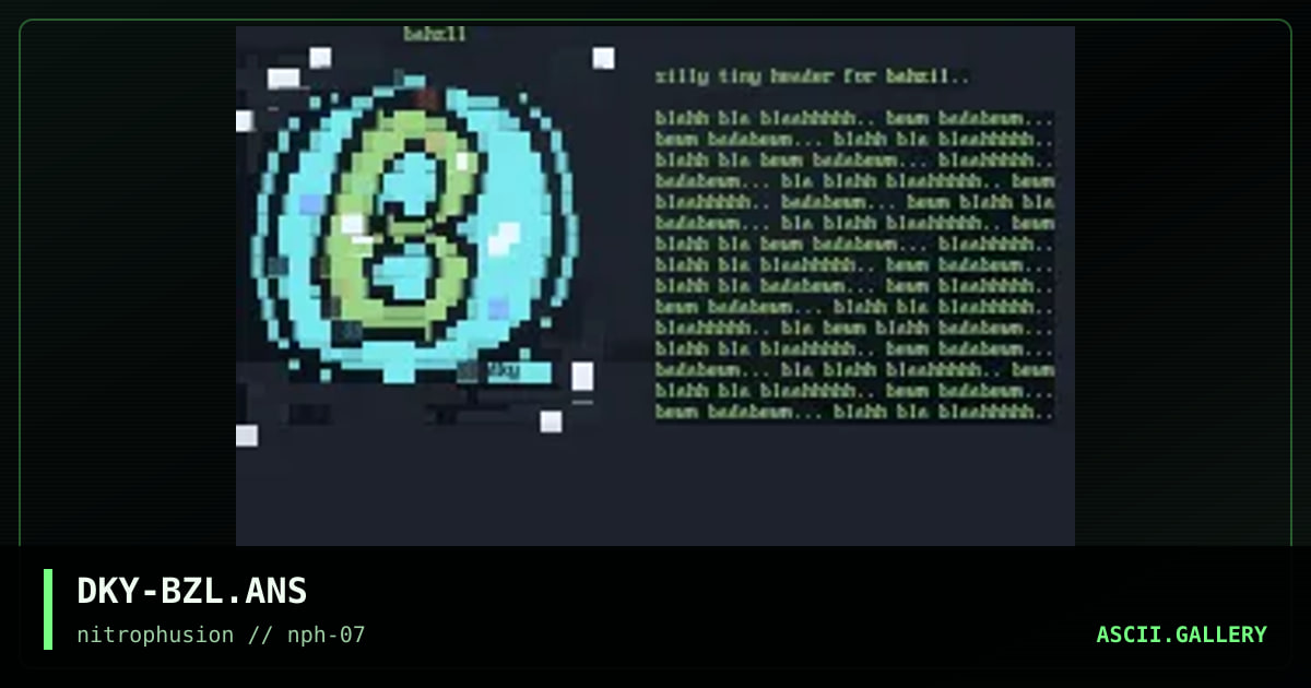 Bahzil Ansi, by darky, 1998