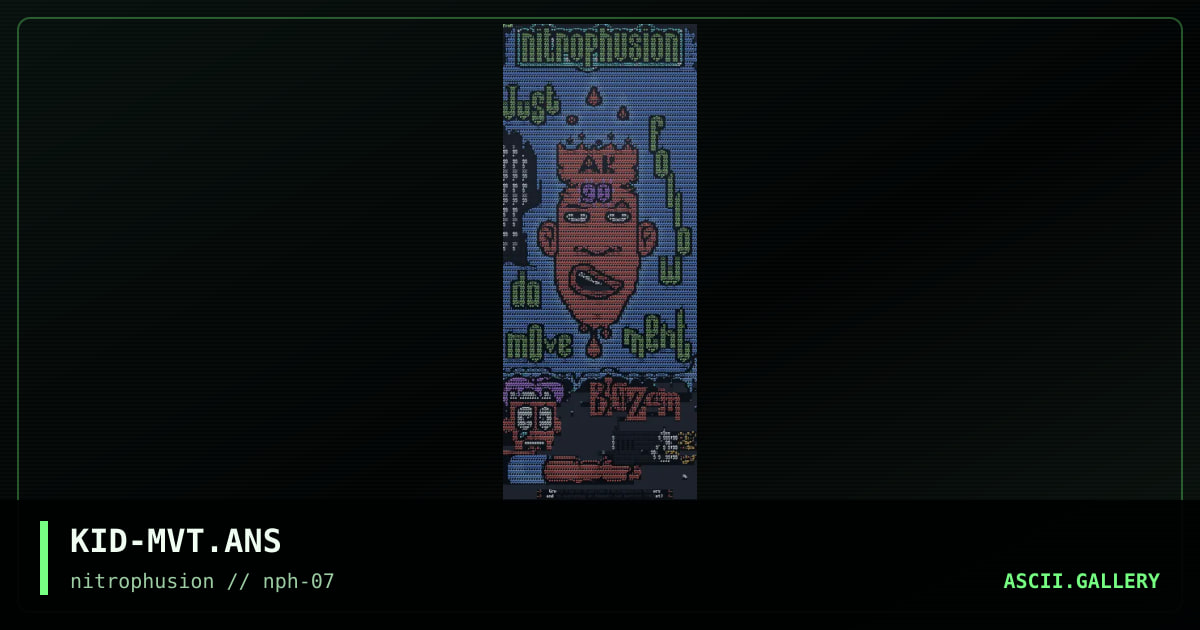 Movement Ansi, by alex kidd, 1998