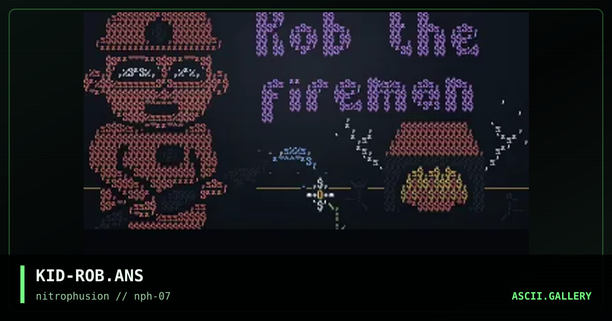 Rob the Fireman !, by alex kidd, 1998
