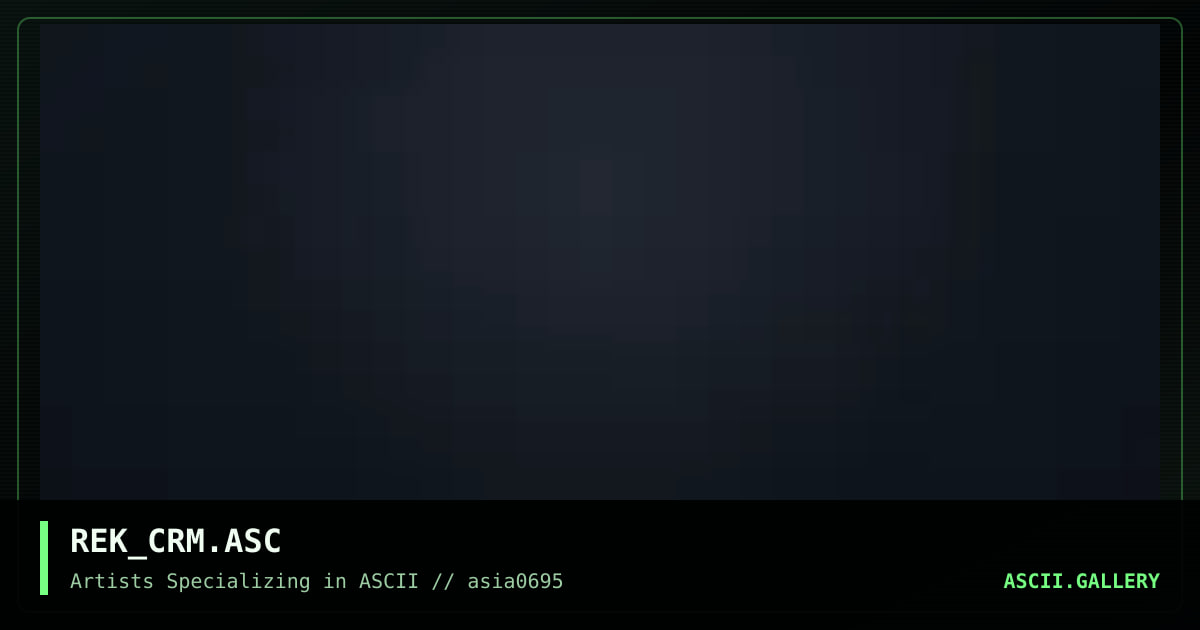 REK_CRM.ASC, by rek, 1995