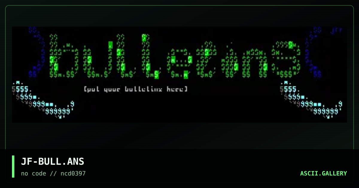 bulletinsscreen, by jellyfish, 1997