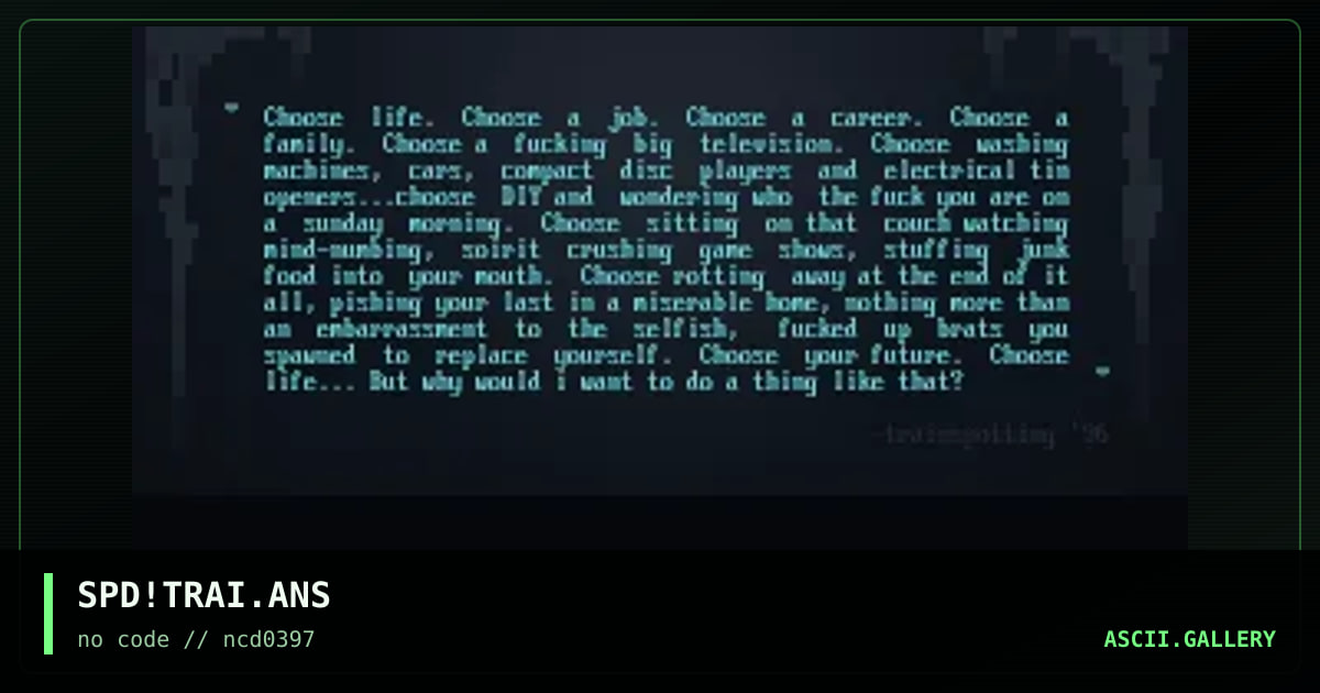 some words to think about, by spud, 1997