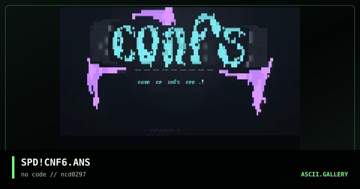 confs, by spud, 1997
