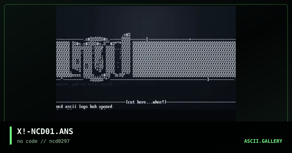ncd =), by untagged, 1997