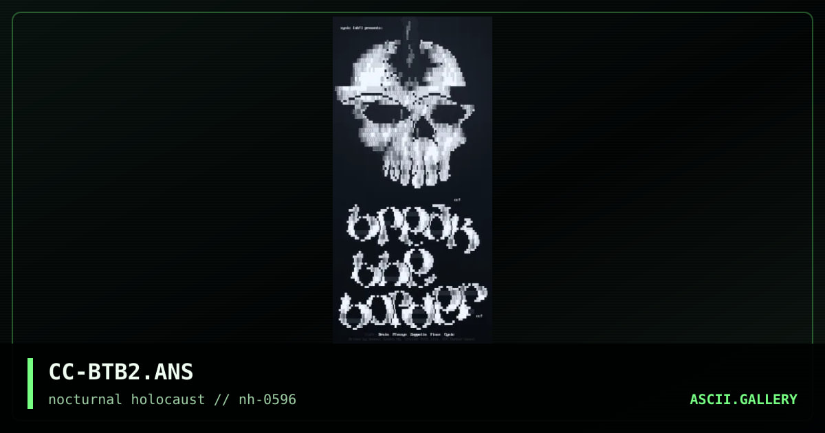 Break the Border, by cynic, 1996
