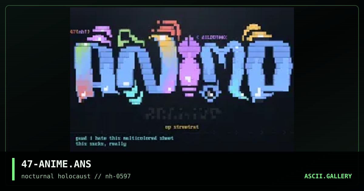 anime archive, by dataflower, 1997