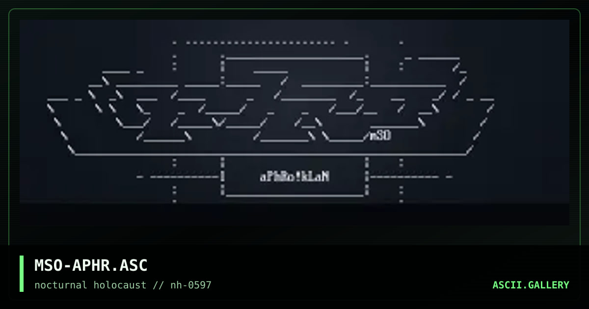 aPhRo!kLaN, by mso, 1997