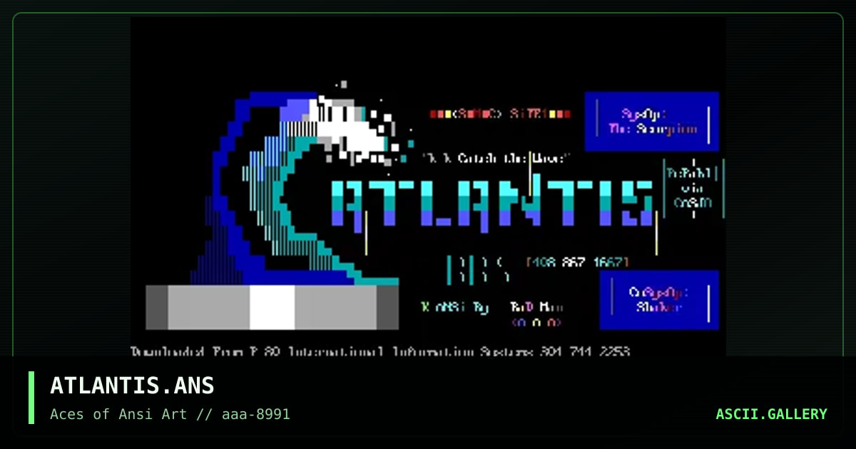 ATLANTIS.ANS, by rad man, 1991